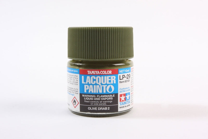 TAM82129 Tamiya Lacquer Paint LP-29 Olive Drab 2 10ml (1/3 fl oz)