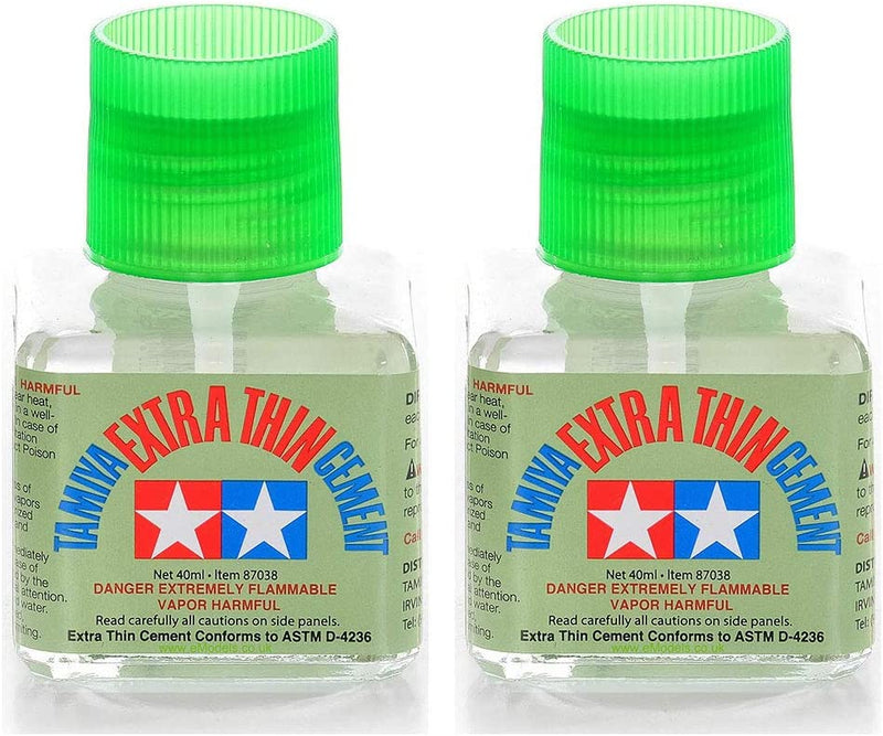 Extra Thin Cement (2 40ml Bottles)