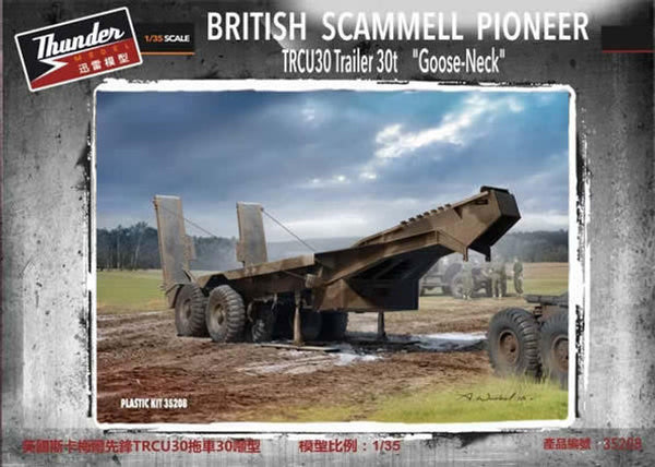 TND35208 - 1/35 Thunder Model British Scammell Pioneer TRCU30 Trailer 30t Goose Neck