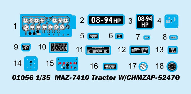 MAZ-7410 TRACTOR W/ CHMZA-5247G 1/35