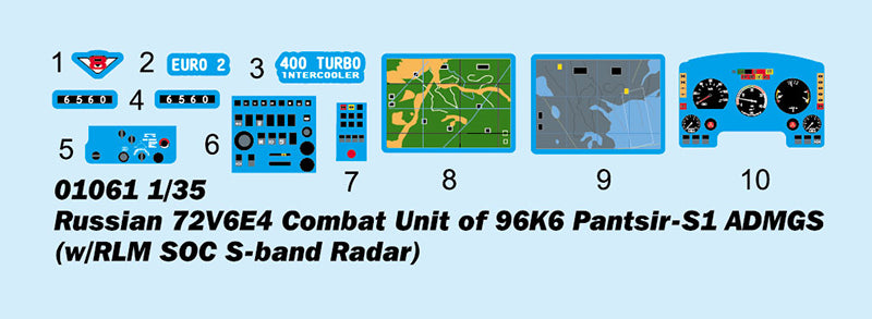 72V6E4 COMBAT UNIT 96K6 PANTSIR-S1 1/35