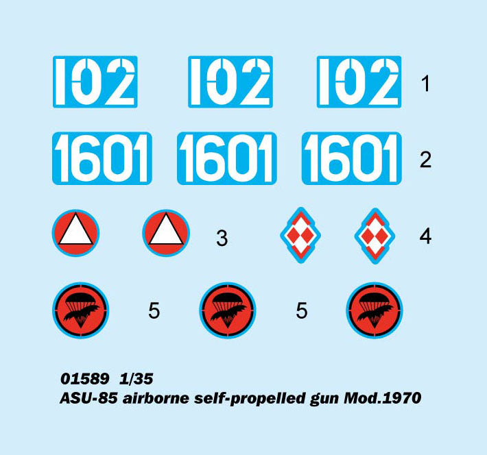 ASU-85 AIRBORNE GUN MOD.1970 1/35