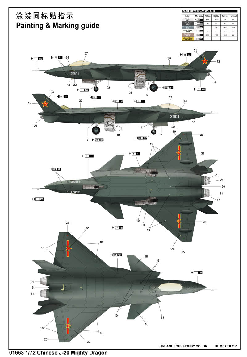 J-20 MIGHTY DRAGON 1/72