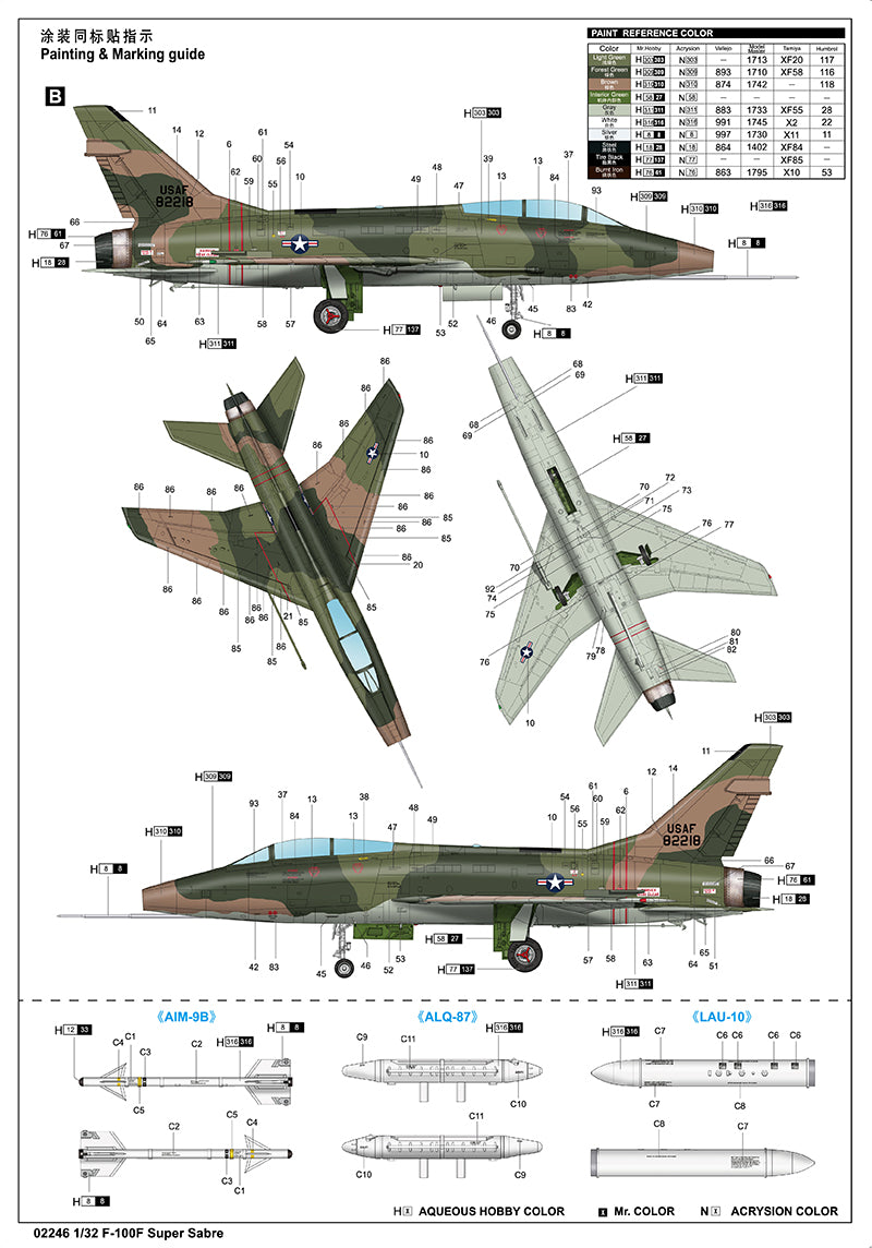 F-100F SUPER SABRE 1/32