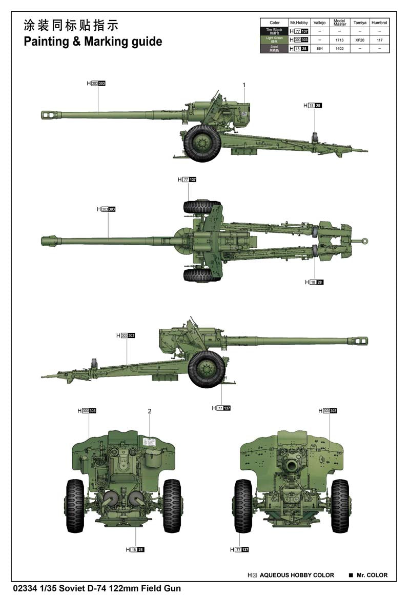 SOVIET D-74 122MM   FIELD GUN