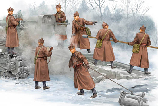 SOVIET B-4 HOWITZER ARTILLERY CREW