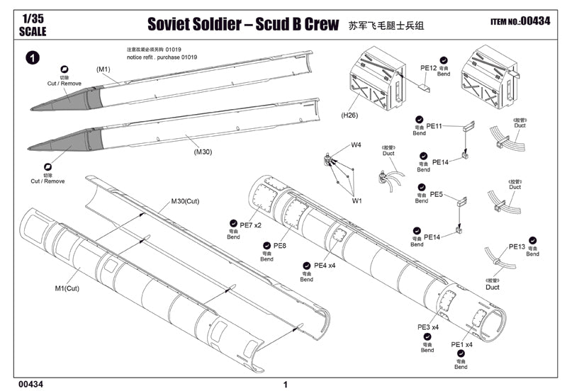 SOVIET SOLDIER SCUD B CREW 1/35
