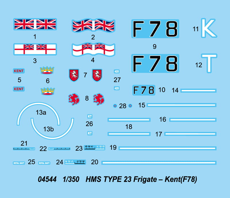 HMS-KENT (F78) 1/350