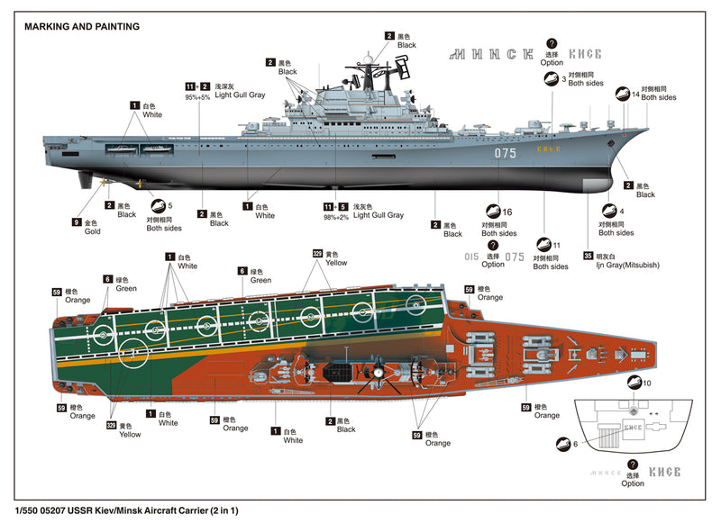 MINSK(KIEV) USSR AIRCARRIER 1/500