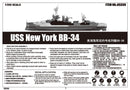 USS New York BB-34 Battleship Building Kit (1/350 Scale)
