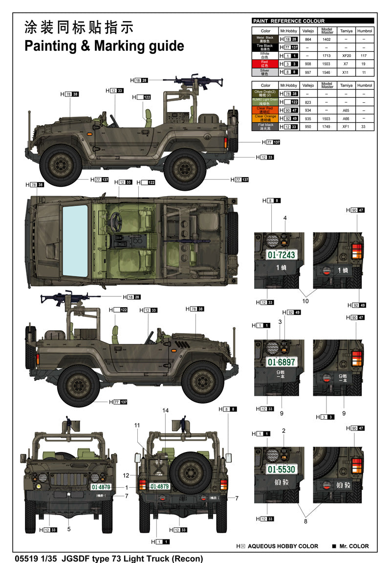 Jgsdf Reconnaissance JGSDF TYPE 73 LIGHT TRUCK RECON