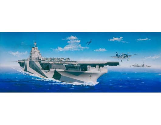USS Ticonderoga CV14 Aircraft Carrier Model Kit