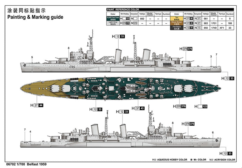 HMS BELFAST 1959