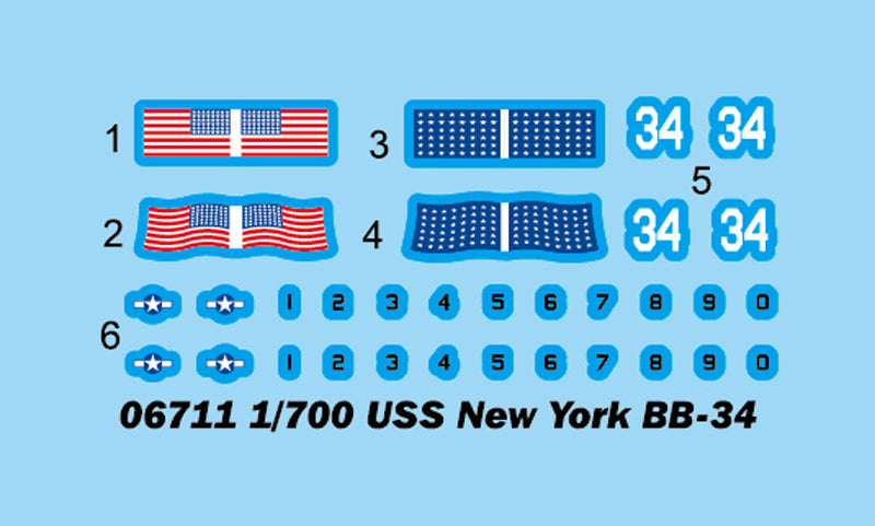 USS NEW YORK BB-34 1/700