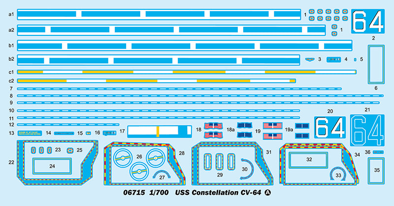 USS CONSTELLATION CV-64 1/700