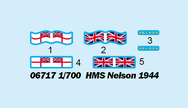 HMS NELSON 1944 1/700
