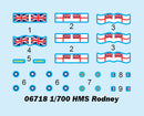 HMS RODNEY 1/700