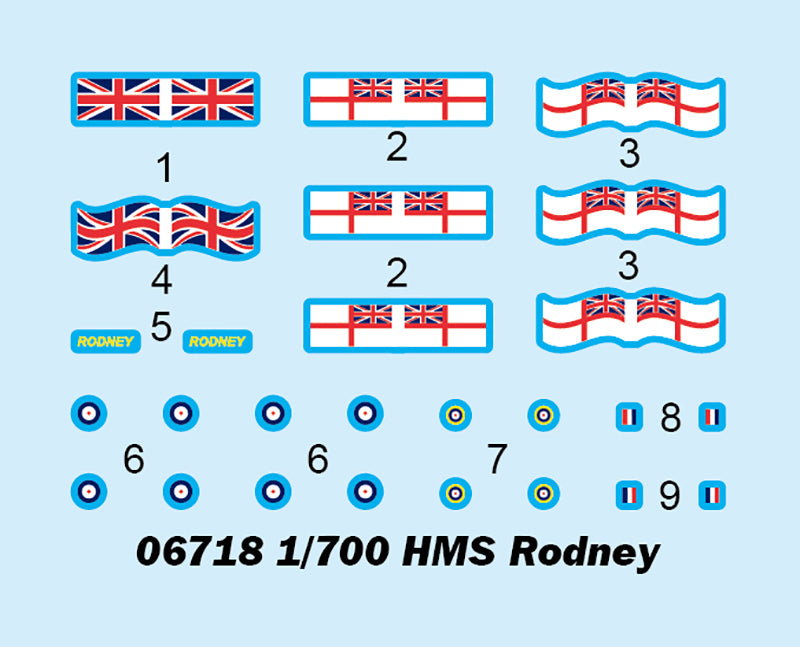 HMS RODNEY 1/700