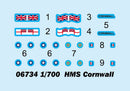 HMS CORNWALL 1/700