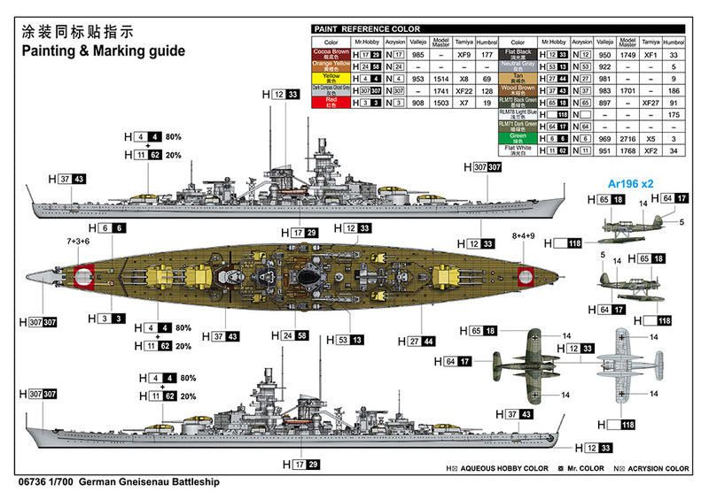 GERMAN GNEISENAU BATTLESHIP