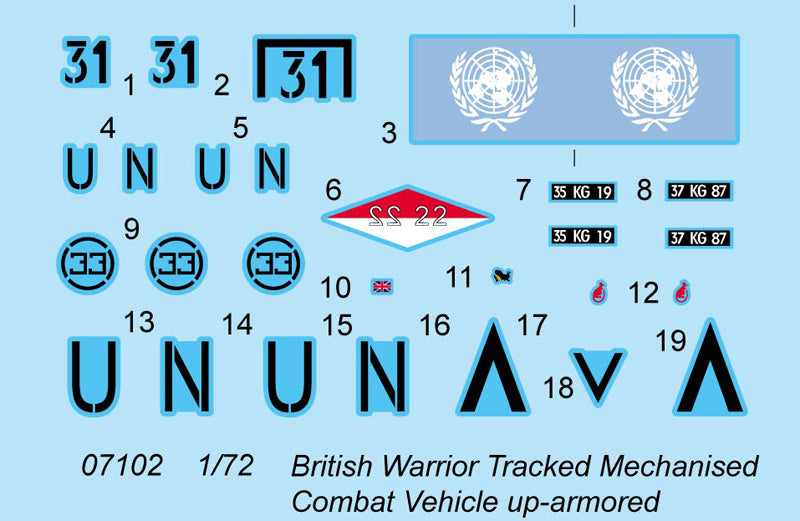 WARRIOR TRACKED CMBTVEH UP-ARMORED 1/72