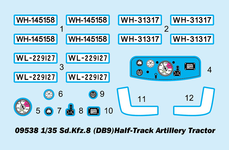SD.KFZ.8 (DB9)HALF-TRACK ART TRACTR 1/35