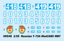 RUSSIAN T-72A MOD1985 MBT 1/35