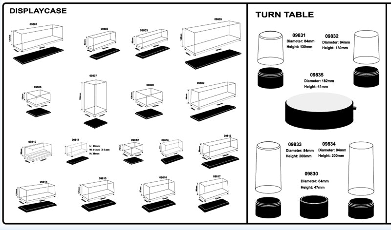 DISPLAY CASE        246X106X150MM