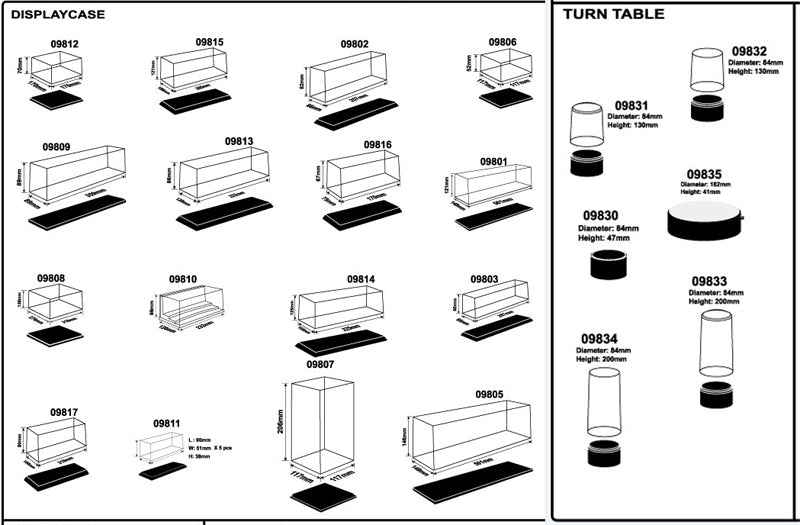 DISPLAY CASE DM     170X170X70MM