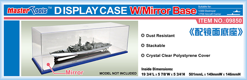 DISPLAY CASE W/MIRROR BASE 501X149X146MM