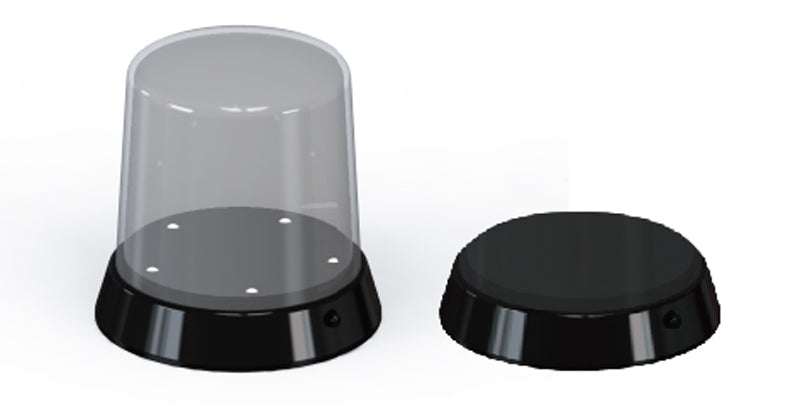 DISPLAY CASE W/LED STAND 84X115MM DOME