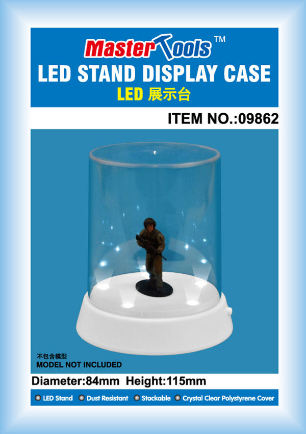 DISPLAY CASE W/LED STAND 84X115MM FLAT