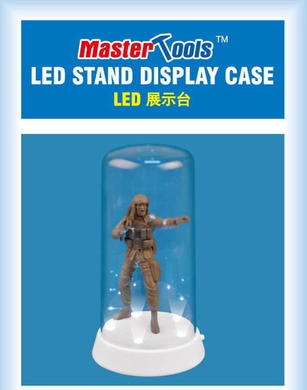 DISPLAY CASE W/LED STAND 84X185MM DOME