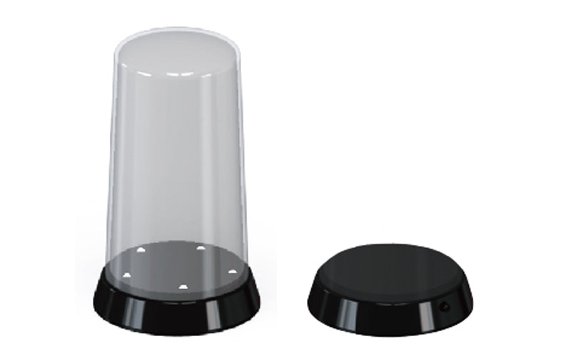 DISPLAY CASE W/LED STAND 84X185MM DOME