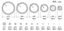 PLASTIC CIRCLE BOARDA-SET - 0.5MM