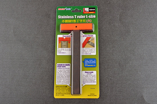 STAINLESS T RULER L-SIZE 150MM