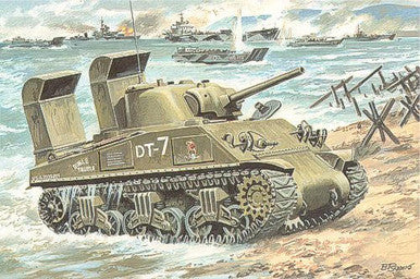 1/72 Uni Model Tank M4A3 with Deep Wading Trunks