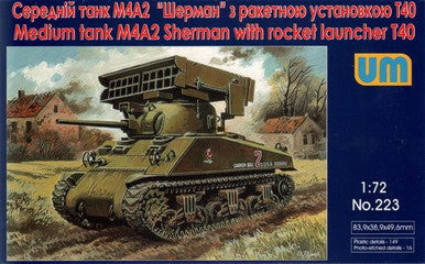1/72 Uni Model Tank M4A2 with T40 Rocket Launcher