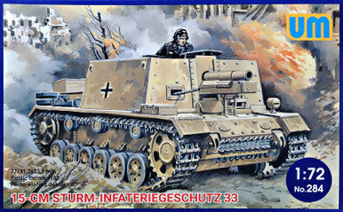1/72 Uni Model 15-cm Sturm-Infateriegeschutz 33