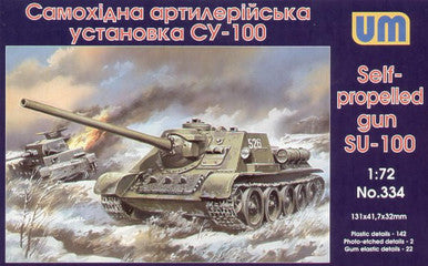 1/72 Uni Model Self-propelled artillery plant SU-100