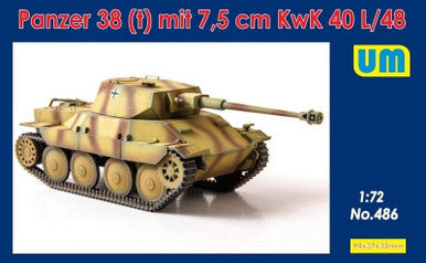 1/72 Uni Model Panzer38(t) mit 7.5 cm KwK 40L/48
