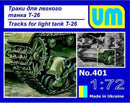 1/72 Uni Model Tracks for light tank T-26(plastic)