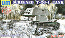 1/72 Uni Model Screened T-26-1 tank