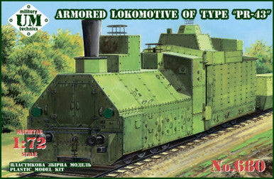 1/72 Uni Model Armored locomotive of type PR-43