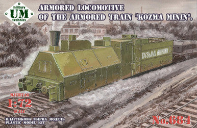 1/72 Uni Model Armored locomotive of the armored train Kozma Minin
