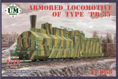 1/72 Uni Model Armored locomotive of type PR-35