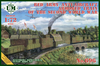 1/72 Uni Model Red Army Antiaircraft armored train of the Second World War