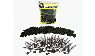 6" - 8" CONIFER GRN TREES 16/KIT