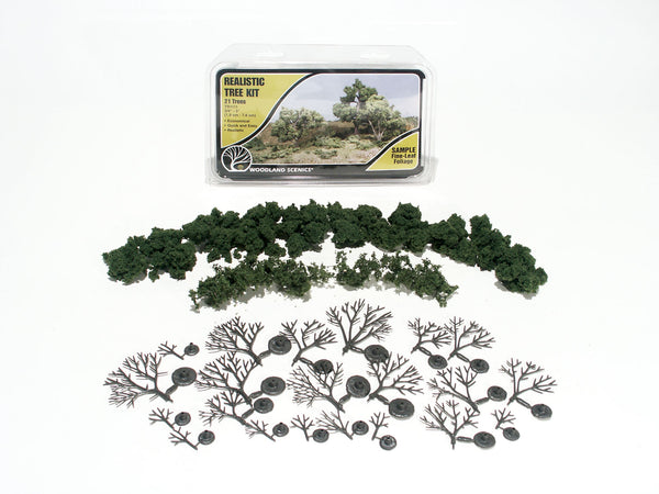 3/4" - 3" MED GRN DECID TREE 21/KT