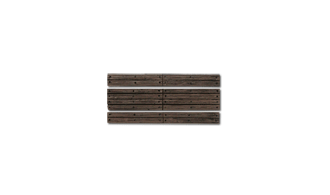 HO WOOD PLANK GRADE CROSSING